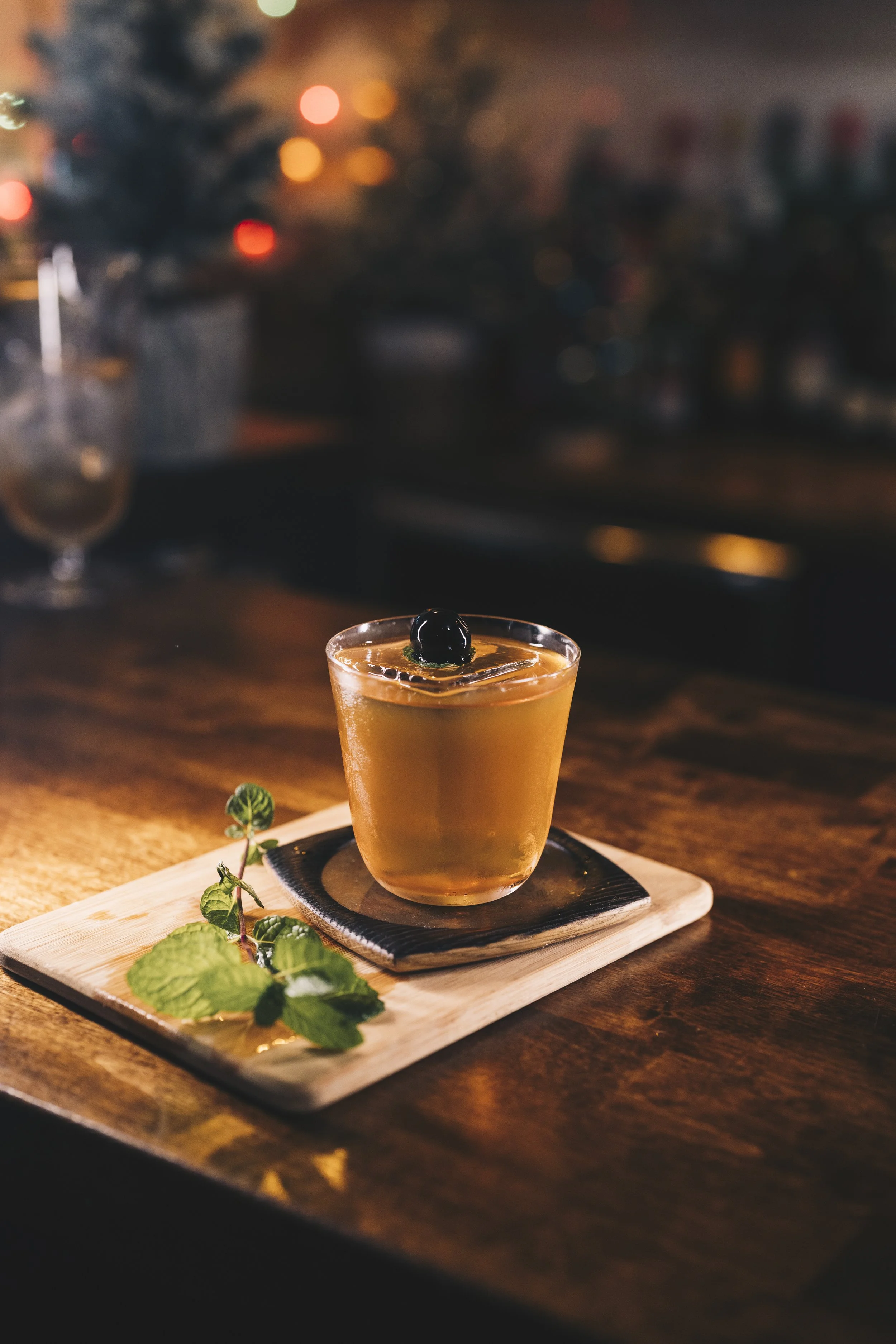 Mint Chocolate Oaxaca Old Fashioned | Holy City Handcraft
